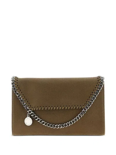 Stella Mccartney Falabella Wallet On Chain In Brown