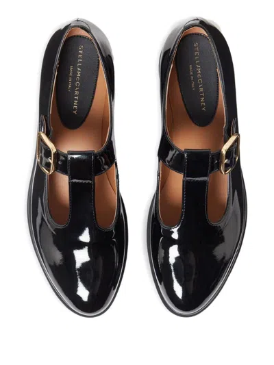 Stella Mccartney Platform Ballet Shoes Chunky Heel In Black