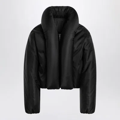 Alaïa Insulated Long Sleeve High Collar Jacket In Black