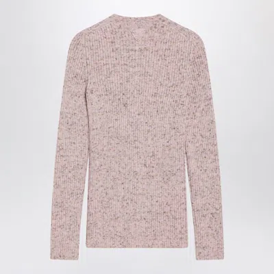 Prada Ribbed Cardigan In Pink