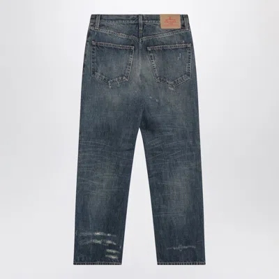 Prada Jeans In Washed Denim In Blue
