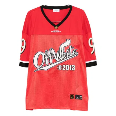 Off-white T-shirt In Red Polyester In Red
