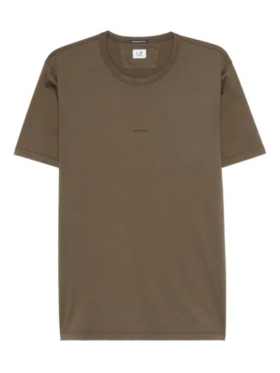 C.p. Company Logo-embroidered T-shirt In Green