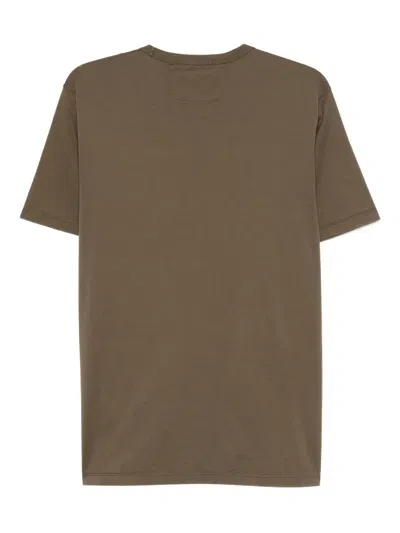 C.p. Company Logo-embroidered T-shirt In Green