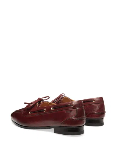 Bally Pathy Lace-up Loafers In Burgundy