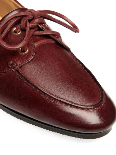 Bally Pathy Lace-up Loafers In Burgundy
