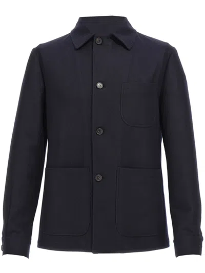 Corneliani Long Sleeve Jacket In Blue