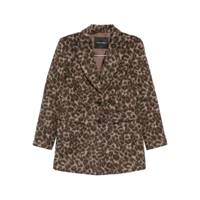 Thelaurent Leopard-print Jacket In Brown