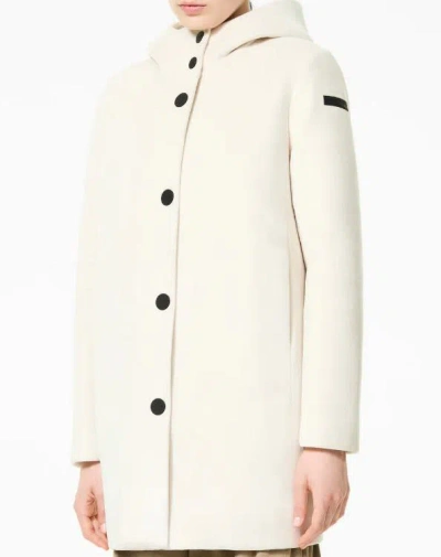 Rrd Hooded Single-breasted Coat In Neutral