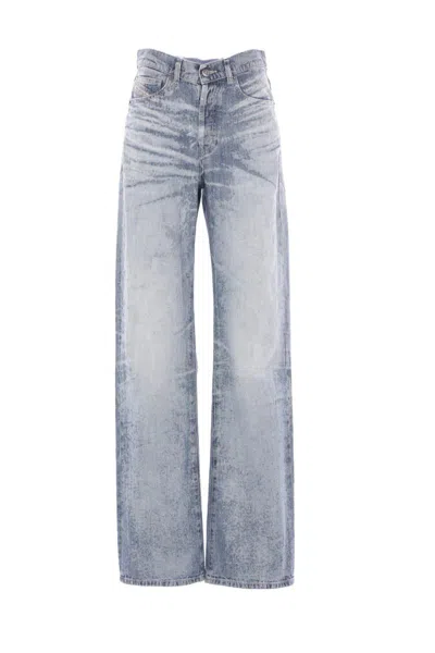 Diesel Vintage Inspired Five Pocket Denim Trousers In Blue