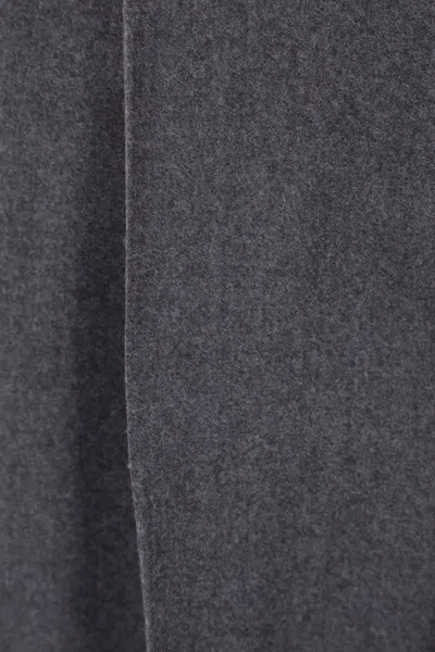 Rohe Drawstring-waist Pleated Trousers In Gray