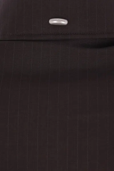 Our Legacy Avenue Striped Zip Bomber Jacket In Gray