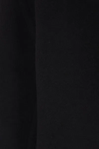 Rick Owens Structured Black Sports Jacket With Ribbed Details And Matte Finish In Black