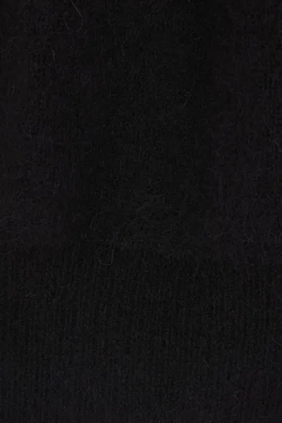 Rick Owens Hun Hoodie Sweater In Black