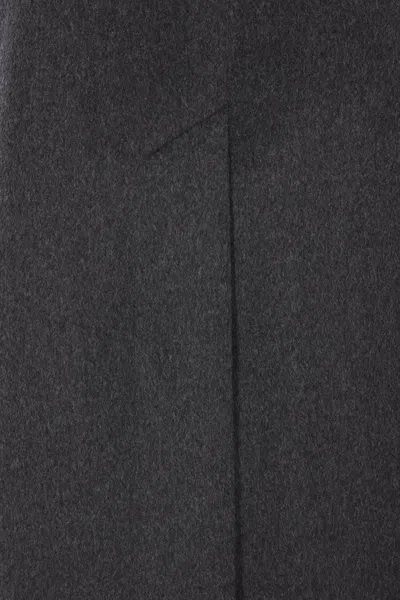 Auralee Double-breasted Coat In Black