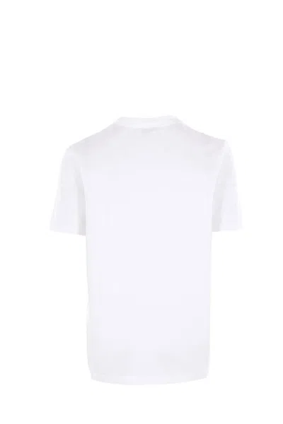 Marni Graphic Print Crew Neck Short Sleeve T-shirt In White
