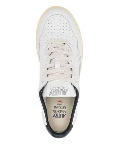 Autry X Maison Kitsune Medialist Low Sneakers In Blue
