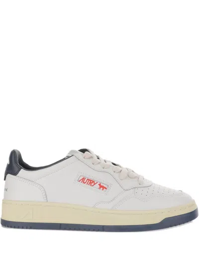 Autry X Maison Kitsune Sneakers Blue In Gray