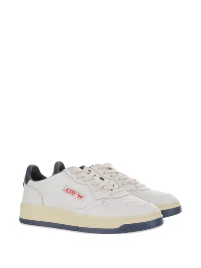 Autry X Maison Kitsune Sneakers Blue In Gray