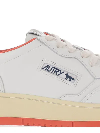 Autry X Maison Kitsune Sneakers Red In Multi