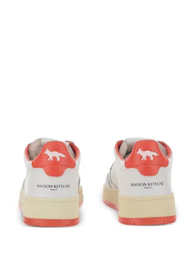 Autry X Maison Kitsune Sneakers Red In Multi