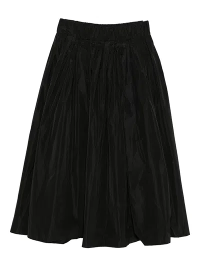 Susanne Bommer Elasticated-waist Midi Skirt In Black