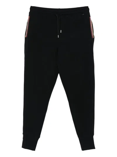 Paul Smith Stripe-detail Track Pants In Black