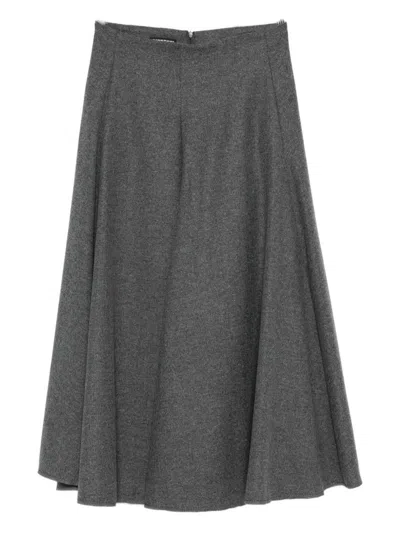 Susanne Bommer A-line Midi Skirt In Gray