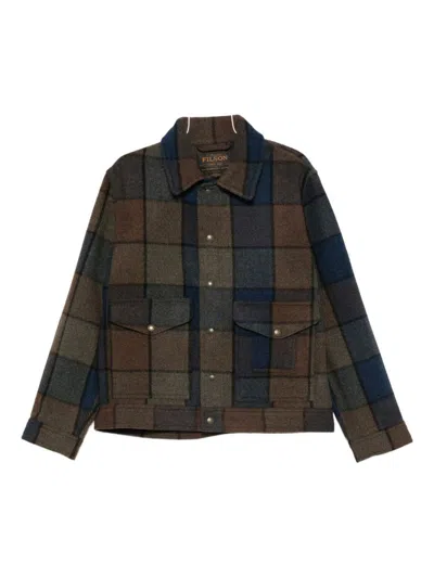 Filson Mackinaw Checked Wool Jacket In Multi
