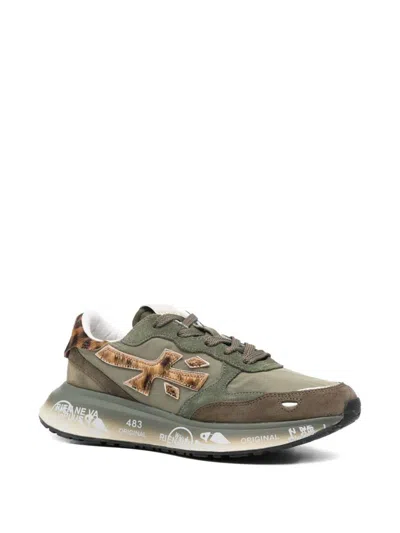 Premiata Lauryn Sneakers Suede And Fabric Design In Multi