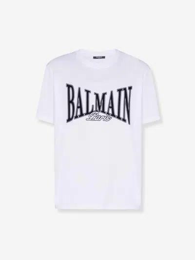 Balmain College Flock T-shirt In Animal Print