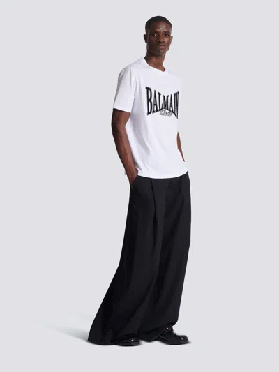 Balmain College Flock T-shirt In Animal Print