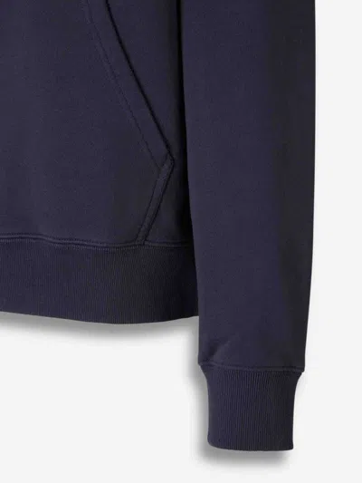 Off-white Graphic-print Hoodie In Blue