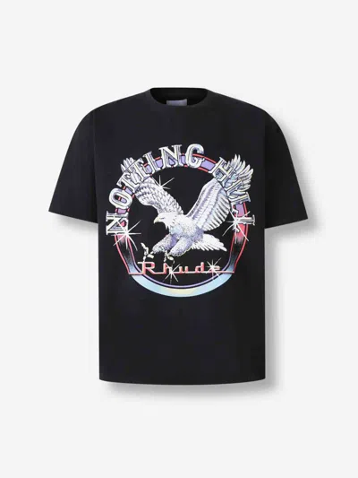 Rhude Notting Hill Eagle Graphic T-shirt In Black
