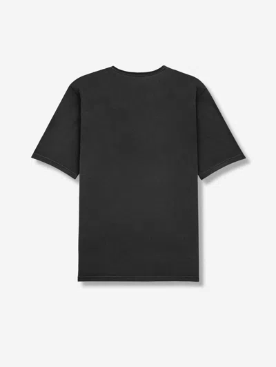 Saint Laurent White Cotton T-shirts And Polos In Black