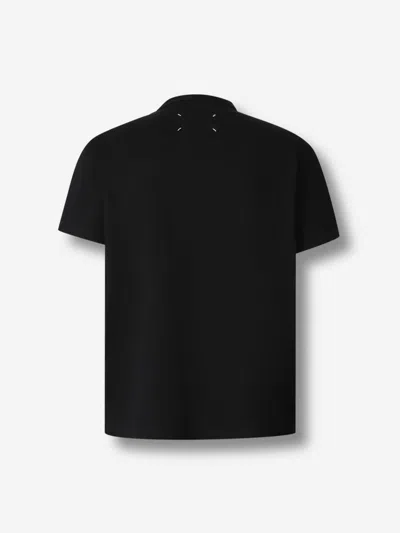 Maison Margiela Distorted Logo T-shirt In Black