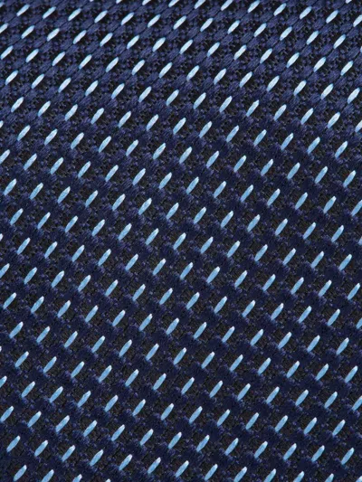 Zegna Silk Tie In Blue