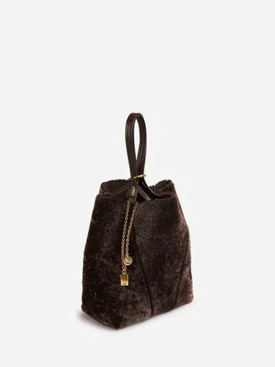 Chloé Spin Tote Bag In Brown
