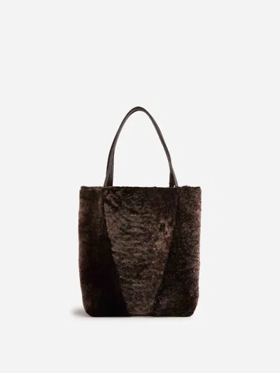 Chloé Spin Tote Bag In Brown