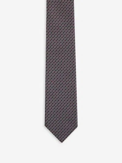 Zegna Silk Tie In Blue