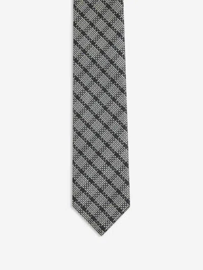 Zegna Silk Tie In Black