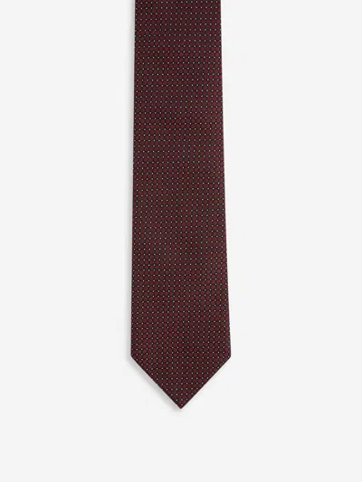 Zegna Silk Tie In Red