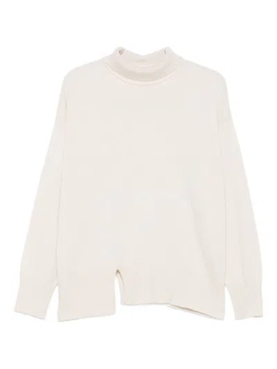 Antonelli Turtleneck Long-sleeved Sweater In Neutral