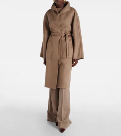 Max Mara Lilia Coat In Brown