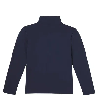 Bogner Benno Printed Half-zip Technical Top In Blue