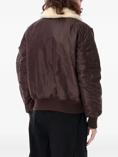 Alpha Industries Ma-1 Bomber Jacket In Brown