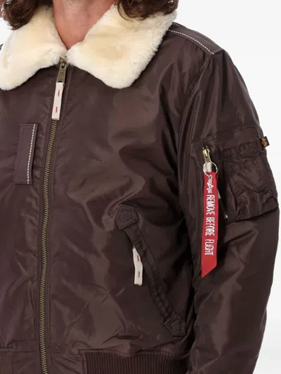 Alpha Industries Ma-1 Bomber Jacket In Brown