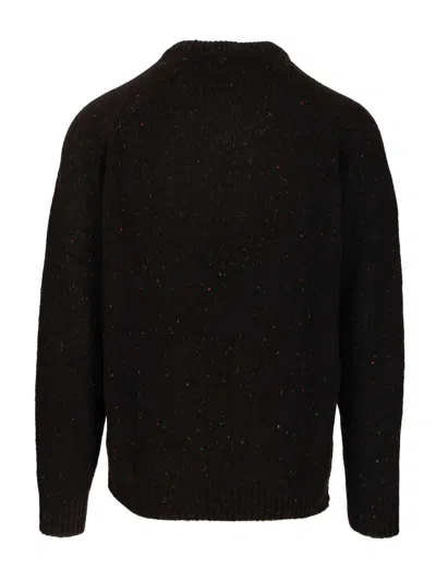 Carhartt Crew Neck Sweater With Logo Patch In Animal Print