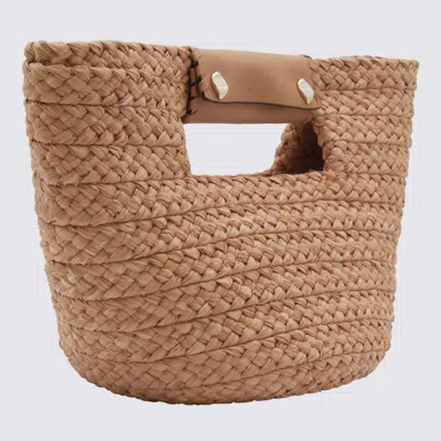 Helen Kaminski Natural Raffia Remi Top Handle Bag