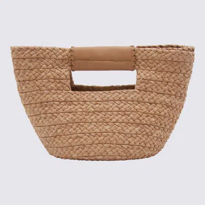 Helen Kaminski Natural Raffia Remi Top Handle Bag